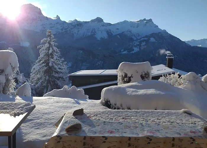 With Big Garden And Stunning View Chesieres